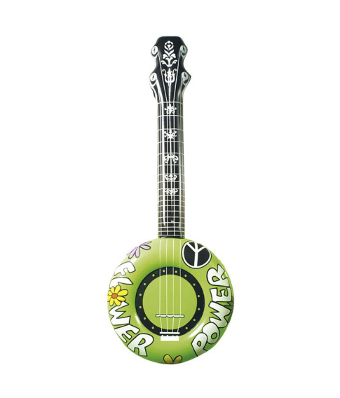 Oppustelig banjo grøn