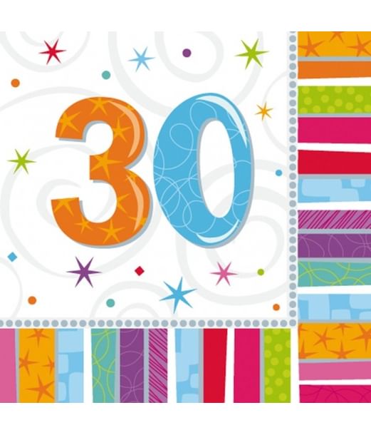 Servietter 30 år Servietter 30 år
