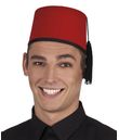 Rød fez hat