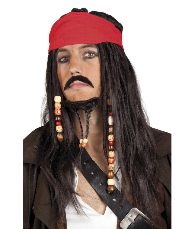 Piratparyk med skæg