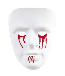 Hvid maske med blod