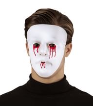 Hvid maske med blod