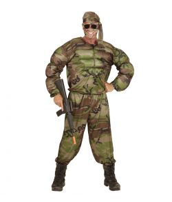 Muskel soldat kostume