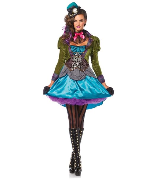 Deluxe Mad Hatter kostume - Fest Farver