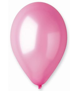 Pink ballon, metallic