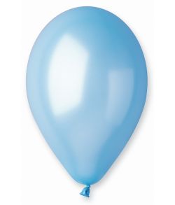 Lys blå ballon, metallic