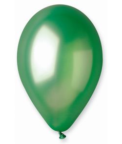 Grøn ballon, metallic