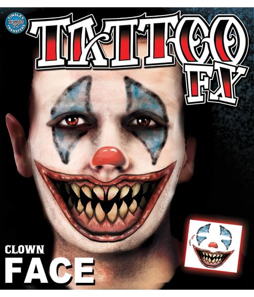 Clown Face tatovering Clown Face tatovering