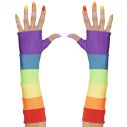 Lange regnbue handsker