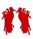 Blodige fodaftryk