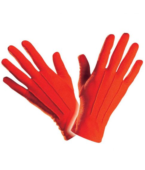Røde korte handsker