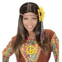 Hippie  paryk med blomst