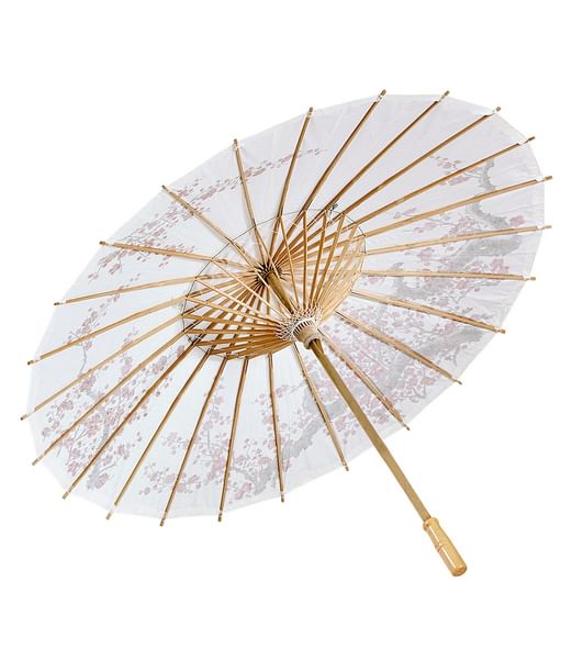 Hvid Orientalsk parasol