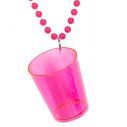 Pink shotglas i kæde