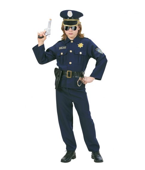 Politi kostume til børn