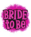 Sort Bride to be broche polteraben