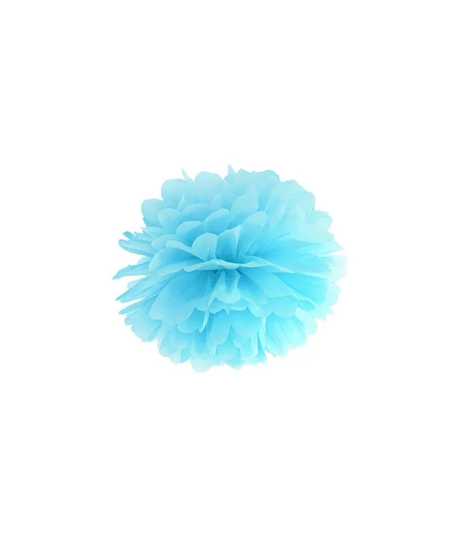 Lille pom pom lyseblå