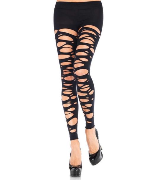 Revet leggings sorte Revet leggings sorte