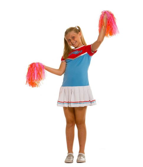 plakat Rendezvous beruset Flot Cheerleader kostume til piger. - Fest & Farver