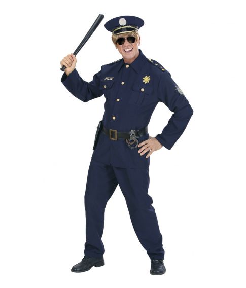 Politimand kostume til voksne.