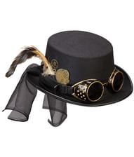 Steampunk hat med briller.