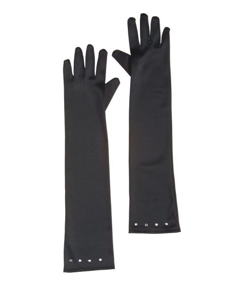 Lange handsker, sort barn