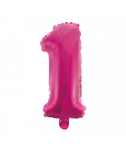 Folie tal ballon 1 pink, 41 cm