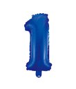 Folie tal ballon 1 blå, 41 cm