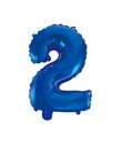 Folie tal ballon 2 blå, 41 cm