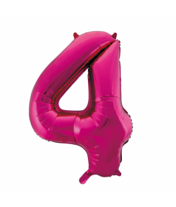 Folie tal ballon 4 pink, 86 cm.