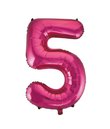 Folie tal ballon 5 pink, 86 cm.