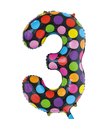 Folie tal ballon 3 Dots, 86 cm.