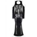 Flot skelet kjole til halloween udklædningen.