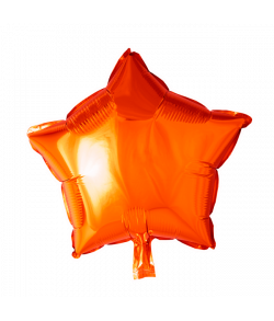 Orange folieballon, Stjerne