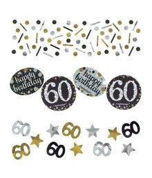 Sparkling konfetti 60 års fødselsdag.