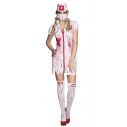 Blodigt sygeplejerske kostume til halloween. 