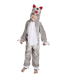Blødt ulve kostume til børn.