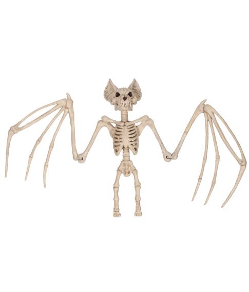 Stort flagermus skelet til halloween.