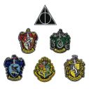 Harry Potter broderet emblemer, 6 stk