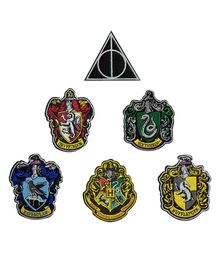 Harry Potter broderet emblemer, 6 stk