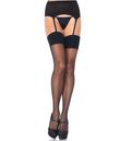 Sorte kvalitets stockings med hofteholder.