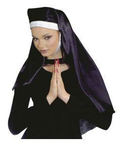 Nonne hovedbeklædning til kostume.