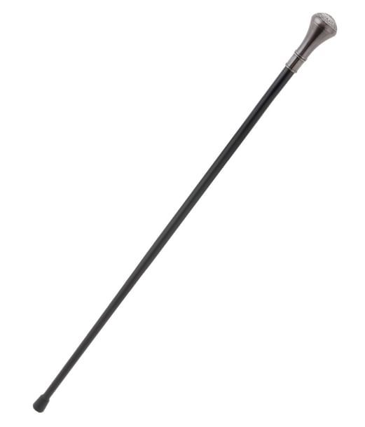 Stok med sølv knop