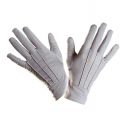 Billige korte grå handsker til udklædning. 