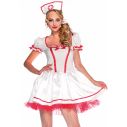 Billigt sygeplejerske kostume til sidste skoledag.