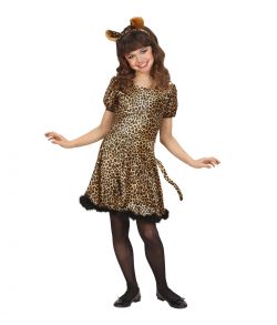 Flot Leopard kostume kjole til piger.