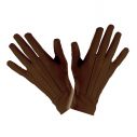Korte brune handsker til udklædning.