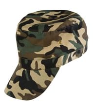 Army cap med camouflage mønster til udkædning.