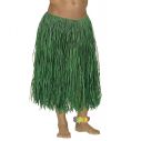 Langt grønt bastskørt hawaii udklædningen.