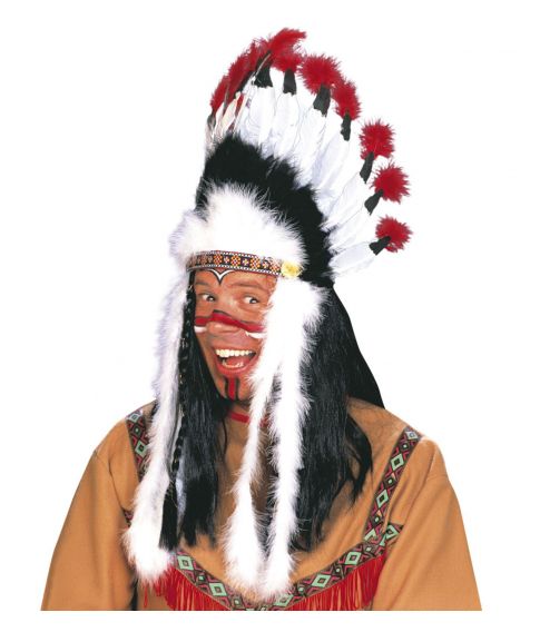 Indianer fjerprydelse til høvdinge udklædningen.